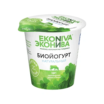 Биойогурт Эконива натуральный 3.2%, 125г