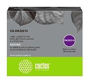 Картридж ленточный Cactus CS-DK22210 DK-22210 черный для Brother P-touch QL-500, QL-550, QL-700, QL-