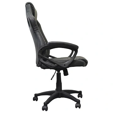 Кресло компьютерное BRABIX 'Rider Plus EX-544' КОМФОРТ, экокожа, черное/серое, 531582