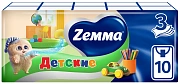 Бумажные носовые платки Zemma Kids, 3 слоя