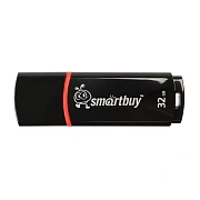 Флеш-диск 32 GB, SMARTBUY Crown, USB 2.0, черный, SB32GBCRW-K