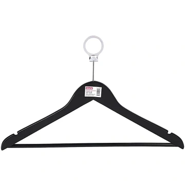 Вешалка-плечики WW_Attache CU3014-AB/LH001-ANTI дер,антив,кольцо,р50-52 чер