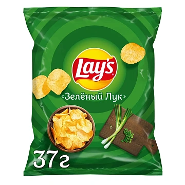 Чипсы Lay's Зеленый лук, 37г