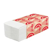 Бумажные полотенца Focus Premium 5083739, листовые, V-сложение, 200шт, 2 слоя, белые