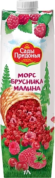Морс Сады Придонья бруснично-малиновый, 1л