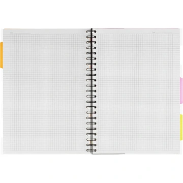 Бизнес-тетрадь 140л,кл,А4,SPIRAL BOOK Розовый,евроспир,обл.пласт,разд.84105