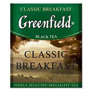 Чай Greenfield Classic Breakfast (Классик Брекфаст), черный, для HoReCa, 100 пакетиков