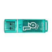 Флеш-диск 16 GB, SMARTBUY Glossy, USB 2.0, зеленый, SB16GBGS-G