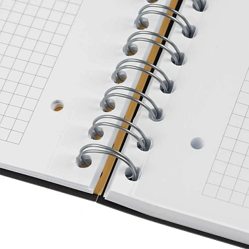 Бизнес-тетрадь SMARTBOOK А4 120л. клетка,спир,микроп,разд,карм,сер-бирюз