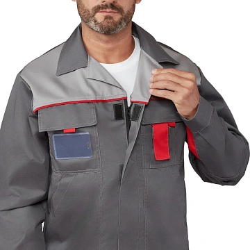 Костюм летний муж л10-КБР т-сер/св-сер(р.64-66) 182-188 (серия Л)