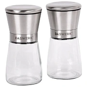 Механические ручные мельницы для соли и перца, набор 2 шт., нержавеющая сталь, DASWERK (ДАСВЕРК), 45
