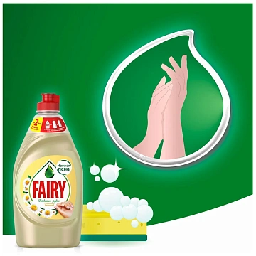 Средство для мытья посуды Fairy Нежные руки Ромашка и витамин Е 900мл