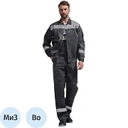 Костюм лет муж (куртка, пк) л22 т.сер./св.сер 96-100/194-200