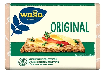 Хлебцы Wasa Original ржаные цельнозерновые, 275г