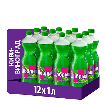 Напиток Добрый Киви-виноград газированный, 1л
