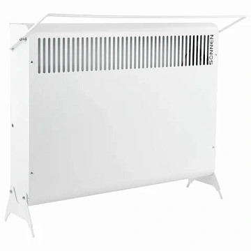Обогреватель-конвектор SONNEN MINI-1500.2, 1500 Вт, вешалка, Х-образный нагревательный элемент, белый, сделано в России, 457631