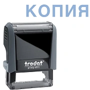 Штамп стандартных слов Trodat Printy КОПИЯ, 38х14мм, серый, 4911