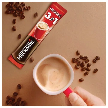 Кофе растворимый порционный NESCAFE '3 в 1 Классик', КОМПЛЕКТ 20 пакетиков по 14,5 г, 12460849