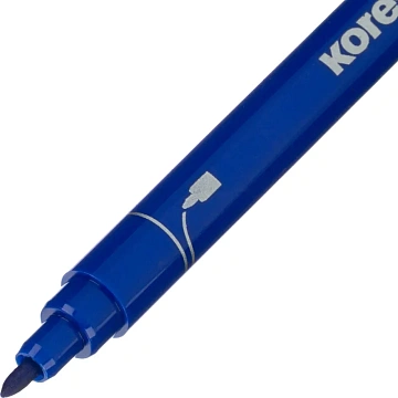 Фломастеры Kores 10цв,двусторон,вент.колп, 29021