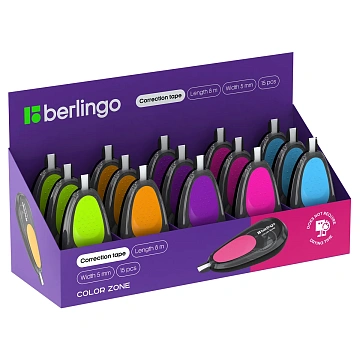 Корректирующая лента Berlingo 'Color Zone' 5мм*8м