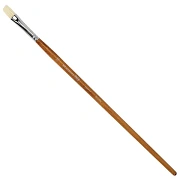 Кисть художественная профессиональная BRAUBERG ART CLASSIC, щетина, плоская, № 10, длинная ручка, 200717