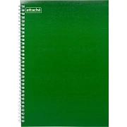 Бизнес-тетрадь А4 80л  ATTACHE, спираль, т.-зеленый, блок 60г, обложка 215г
