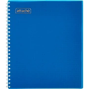 Тетрадь общая Attache 80л клетка А5,спираль, обложка Plastic