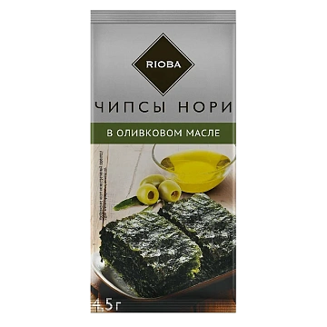 Чипсы Rioba Нори с оливковым маслом, 4.5г