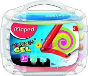 Мелки гелевые 6цв. MAPED COLOR'PEPS, пластик. футляр