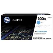 Картридж лазерный HP (CF451A) Color LJ M652dn/M653dn/M681dh, №655A, голубой, оригинальный, ресурс 10