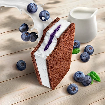 Бисквит Kinder Молочный ломтик с голубикой, 28г