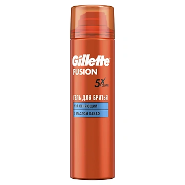 Гель для бритья Gillette Fusion увлажняющий, 200мл