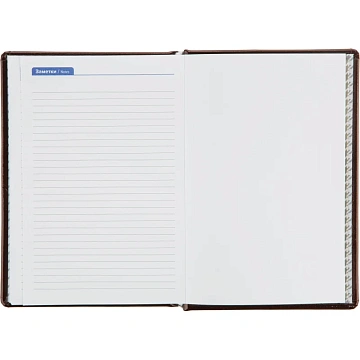 Ежедневник недатированный Attache Selection Gloss, А5,160л., корич,нат.кожа