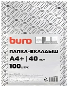 Файл-вкладыш А4 Buro глянцевый, 40мкм, 100шт/уп