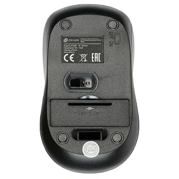 Мышь компьютерная Oklick 675MW ч/с оптич (800dpi) беспроводная USB (2but)