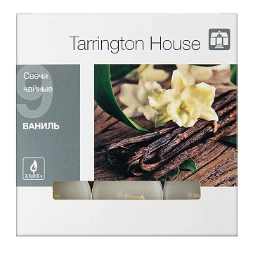 Tarrington House Свеча Чайная ароматическая Ваниль, 9шт