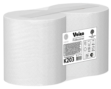 Полотенца бумажные рулонные 150 м, VEIRO (Система H1) COMFORT, 2-слойные, белые, КОМПЛЕКТ 6 рулонов,