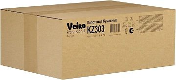 Бумажные полотенца Veiro Professional Premium KZ303, листовые, белые, Z укладка, 200шт, 2 слоя