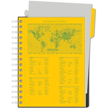 Бизнес-тетрадь SMARTBOOK А5 120л. клетка,спир,микроп,разд,карм,жел-оран