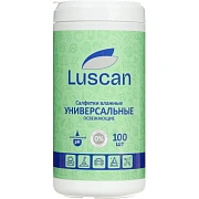 Салфетки влажные Luscan универсальные в банке 100 шт/уп