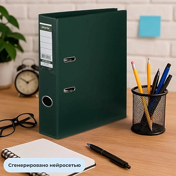 Папка-регистратор Strong Line 50мм,т-зеленый,ПБП2,карм.кор