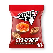 Сухарики Хрусteam Сливочный лосось, 40г