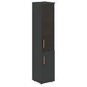 Шкаф колонка комбинированая (R) с топом FHC 40.2(R) Черный графит/Черный графит 404х429х1983 FORTA