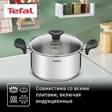 Кастрюля с крышкой Tefal Primary 3л, 20см