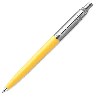Ручка шариковая PARKER 'Jotter Orig Yellow', корпус желтый, нержавеющая сталь, блистер, синяя, 2076056