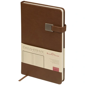 Ежедневник недатированный  А5 Premier (коричневый) 3-686/03