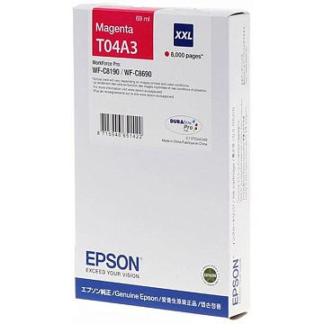 Картридж струйный Epson C13T04A340 пурпур. пов.емк. для WF-C8190/8690