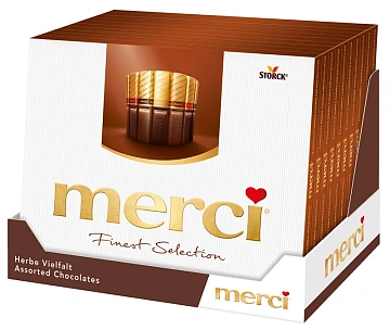 Конфеты Merci темный ассорти, 250г
