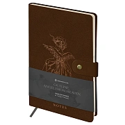 Записная книжка А5 80л., ЛАЙТ, кожзам, Greenwich Line 'Outline. Angel from heaven', с замком, тиснен