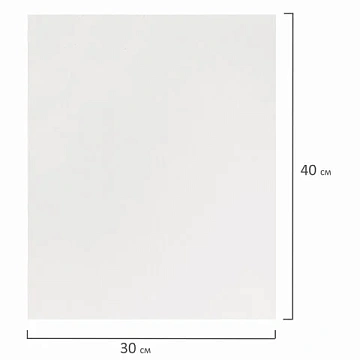 Холст на подрамнике BRAUBERG ART DEBUT, 30х40см, грунтованный, 100% хлопок, мелкое зерно, 191023